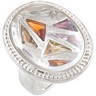 Quartz, Amethyst, Brazilian Garnet and Madeira Citrine Ring Ref 273994