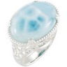 Genuine Larimar Ring Ref 731378