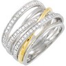 .5 CTW Two Tone Diamond Ring Ref 661398