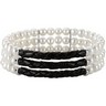 Freshwater Cultured Pearl Triple Row 7 inch Bracelet Ref 816914