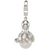 Freshwater Cultured Pearl and Diamond Octopus Charm Ref 741619