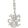 Freshwater Cultured Pearl and Diamond Octopus Charm Ref 494122