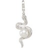 Freshwater Cultured Pearl and Diamond Snake Charm Ref 453050