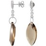 Genuine Smoky Quartz Earrings Ref 539970