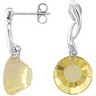 Genuine Lime Quartz Earrings Ref 662921