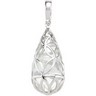 Genuine White Quartz Charm Ref 903802