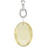 Genuine Lime Quartz Pendant Ref 327289