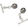 Tahitian Cultured Pearl Cuff Links Ref 831703