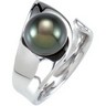 Tahitian Cultured Pearl Open Shank Ring Ref 717777