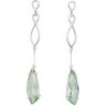 Genuine Green Quartz Earrings Ref 917501