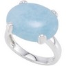 Genuine Milky Aquamarine Ring Ref 197758