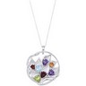 Amethyst, Citrine, Mozambique Garnet, Peridot and Blue Topaz Necklace Ref 180487