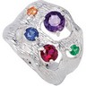 Amethyst, Green Tourmaline, Ruby, Sapphire and Spessartite Garnet Ring Ref 311797