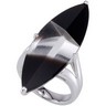 Genuine Onyx and White Quartz Ring Ref 316739