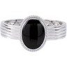 Genuine Onyx Hinged Cuff Bracelet Ref 757289