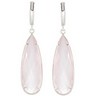 Genuine Rose Quartz Earrings Ref 251015