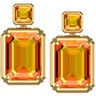 Genuine Citrine Earrings Ref 248505