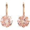 Genuine Morganite Earrings Ref 999336