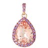 Genuine Morganite and Amethyst Pendant Ref 320348