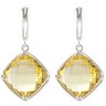 Genuine Lemon Quartz Earrings Ref 625521