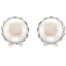 Freshwater Cultured Pearl Earrings Ref 259930