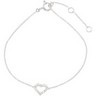 .06 CTW Diamond Heart 7 inch Bracelet Ref 341875
