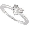 .13 CTW Diamond Heart Ring Ref 216825