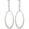 Diamond Earrings 1.25 CTW Ref 527593