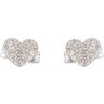 Diamond Heart Earrings .17 CTW Ref 443764