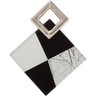 Tourmalinated Quartz, Clear Quartz and Onyx 16.5 inch Necklace Ref 752540