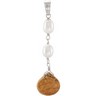 Freshwater Cultured Pearl and Genuine Jasper Pendant Ref 378856