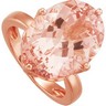 Genuine Morganite Ring 10 x 13mm Ref 254942