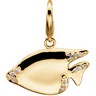 .07 CTW Diamond Sunfish Charm Ref 489626