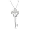 .2 CTW Diamond Fleur De Lis Key Necklace Ref 139437