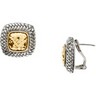 Two Tone Fashion Earrings 18.30mm Ref 722294