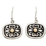 Two Tone Fashion Earrings 12 x 13mm Ref 615858