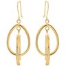 14K Gold Clad Sterling Silver Earrings Ref 228828