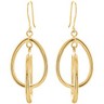 14K Gold Clad Sterling Silver Earrings Ref 228828