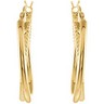 14K Gold Clad Sterling Silver Earrings Ref 282465