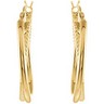14K Gold Clad Sterling Silver Earrings Ref 282465