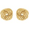 14K Gold Clad Sterling Silver Knot Earrings Ref 965774