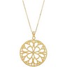 Circle Necklace with 18 inch Cable Chain Ref 929335