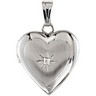 Heart Locket with Diamond Accent Ref 523577