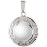 Round Locket with Floral Design Ref 562576