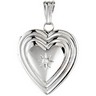 Heart Locket with Diamond Accent Ref 222948