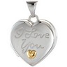 Heart Locket Engraved with I Love You Ref 769806
