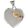 Heart Locket with 14KY Double Heart Accent Ref 885531