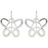 Butterfly Shaped Peace Sign Earrings Ref 995403