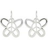 Butterfly Shaped Peace Sign Earrings Ref 995403