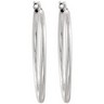 Oval Tube Style Hoop Earrings Ref 191419